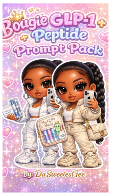 Bougie GLP-1 and Peptide Chibi Prompt Pack